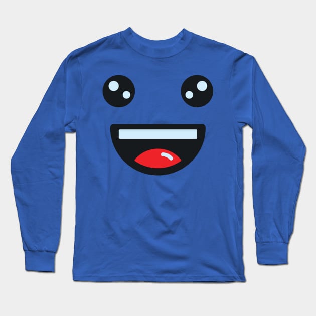 Smile face cartoon Long Sleeve T-Shirt by verry studio